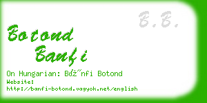 botond banfi business card